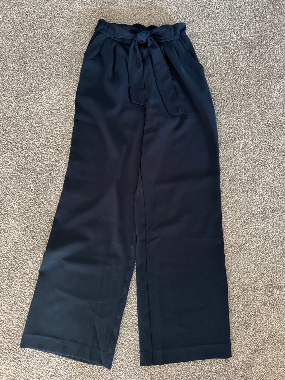 lululemon athletica Navy Wide-Leg Tie Pants